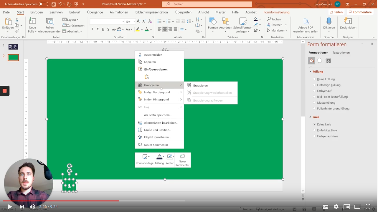 Video Tutorial: Animierte Register-Karten mit PowerPoint ...