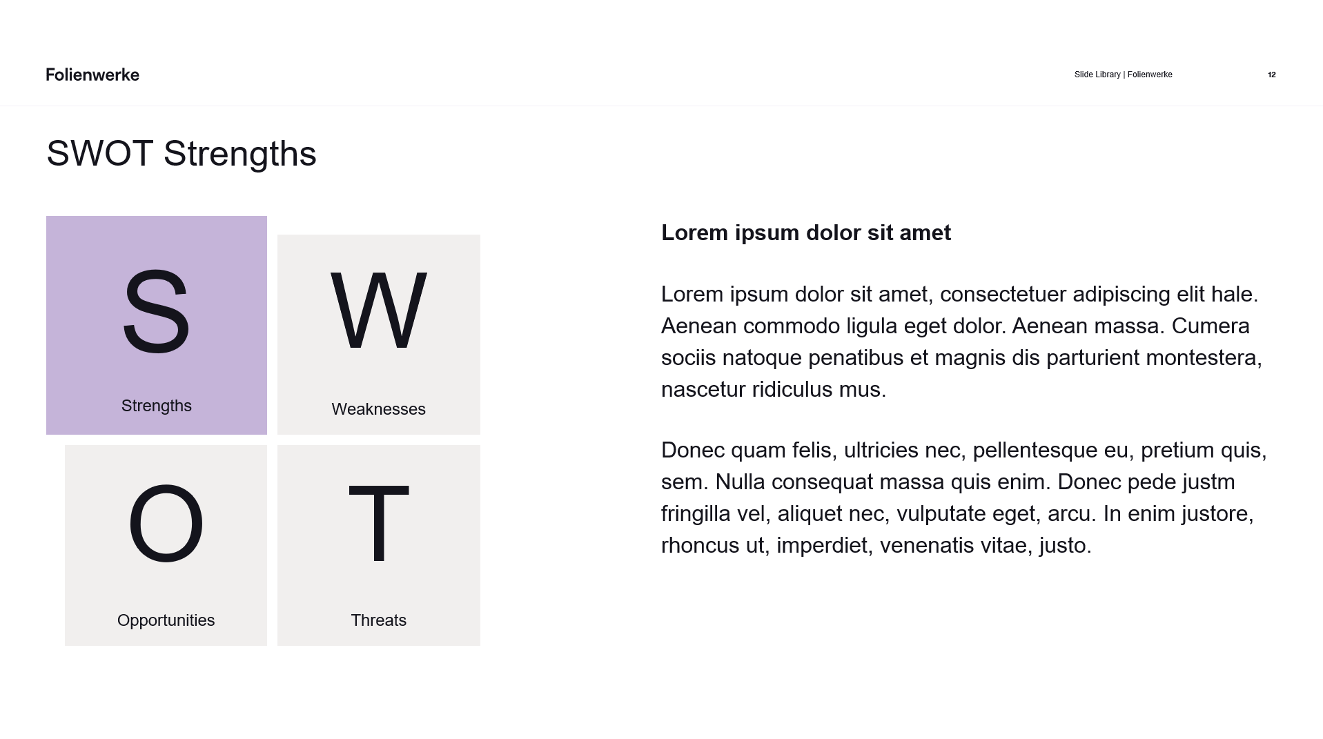 Swot Analyse Folienwerke